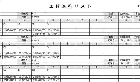 工程進捗確認